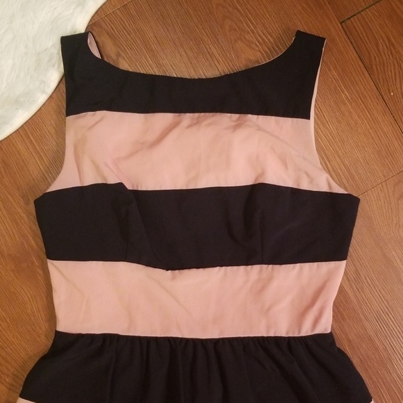 Rockabilly Pinup 7/8 B Darlin Striped Dress Casual - Picture 2 of 8